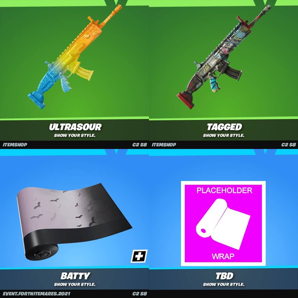 Fortnite v18.20 Leaked Wraps