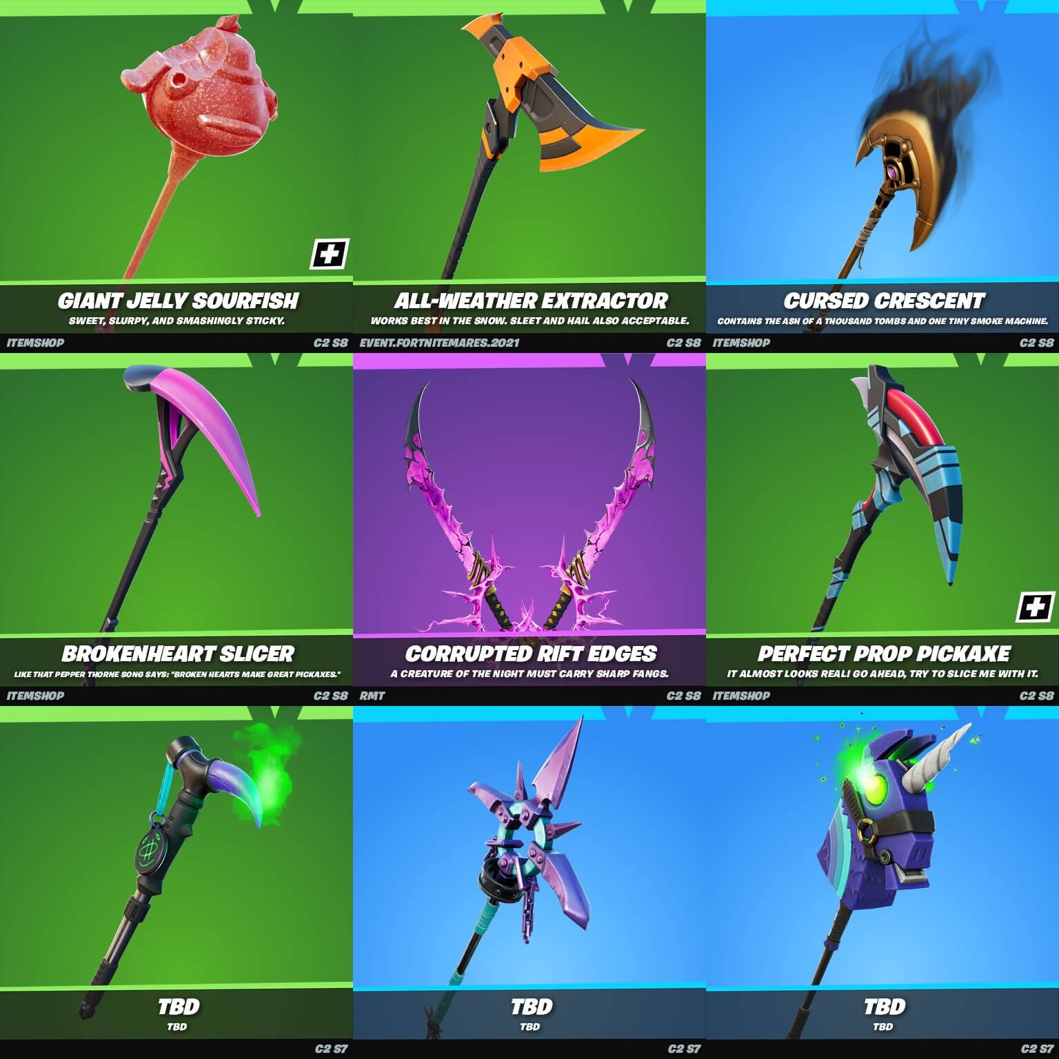 Fortnite v18.20 Leaked Pickaxes