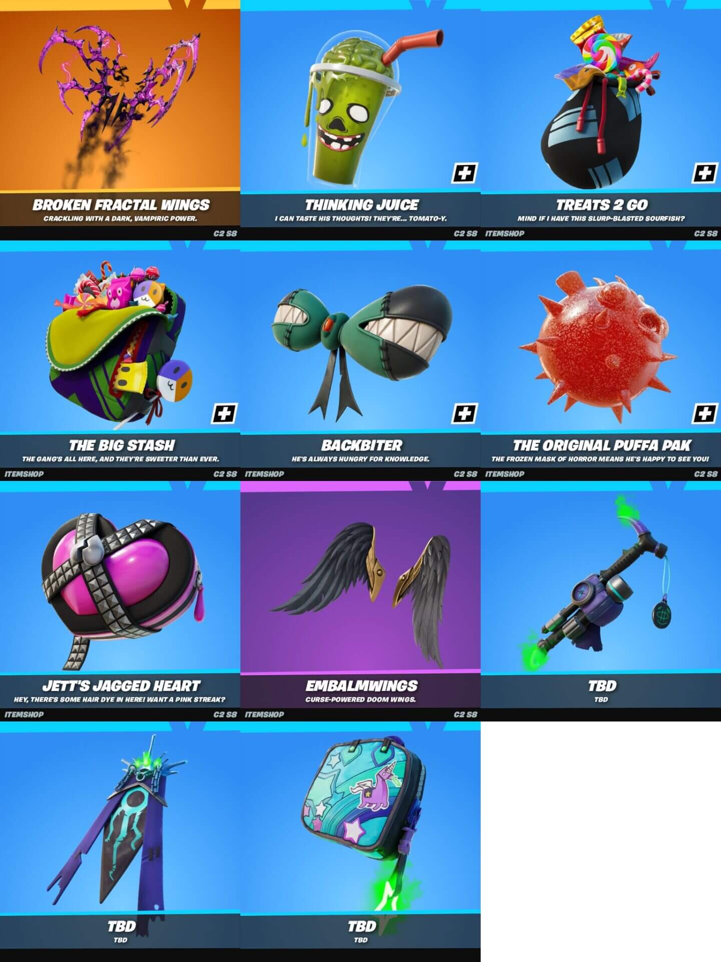 Fortnite v18.20 Leaked Back Blings