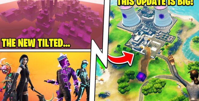 CUBE TOWN POI, Steamy Stacks Destroyed, Fortnite 18.10 Update!