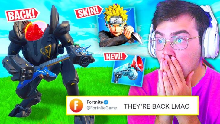 THE MECHS ARE BACK ... (Fortnite Update - Naruto Skin, NEW POI, Frozen Grappler)